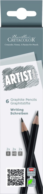 картинка Набор для графики Artist Studio Line - 6 графитовых карандашей