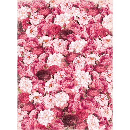 картинка Рисовая бумага для декупажа "Craft Premier", A3, 25г/м, "Ковер из роз"