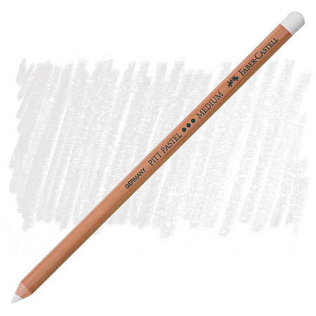 картинка Пастельный карандаш Faber-Castell "Pitt Pastel", цвет 101 белый, мягкий