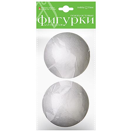 картинка Пенопластовые фигурки - шары 65 мм,2 шт