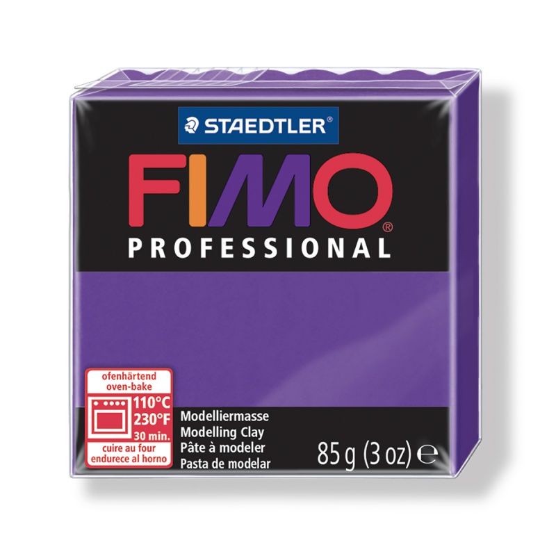 картинка FIMO professional полимерная глина, запекаемая в печке, уп. 85 гр. цвет: лиловый, арт. 8004-6 (10218