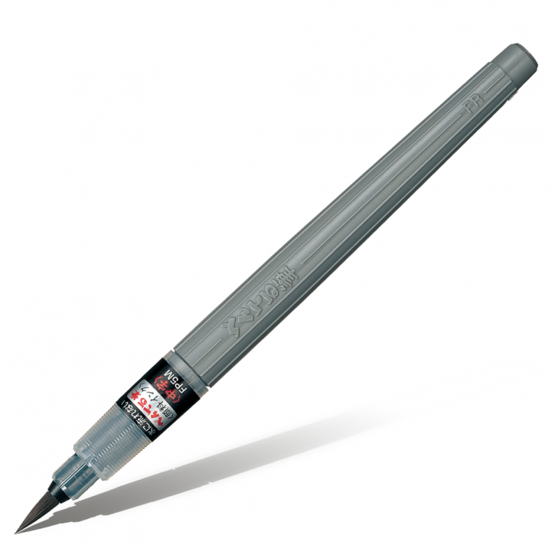 картинка Кисть с черными пигментными Brush Pen средняя, в блистере