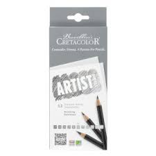 картинка Набор для графики Artist Studio Line - 12 графитовых карандашей