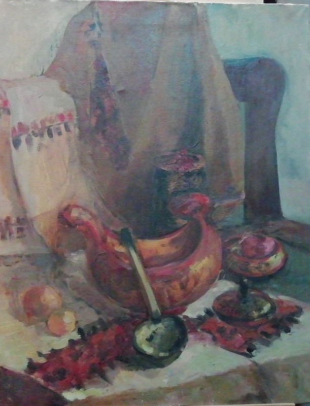 картинка Пашкин Ю.П. "Хохлома" х.м. 67* 54. 1954г