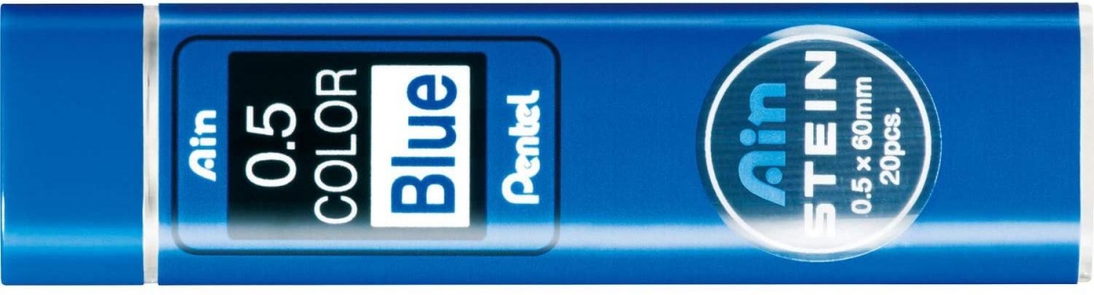 картинка Грифели для карандашей автоматич. Ain Stein синего цвета, 20шт, 0,5мм