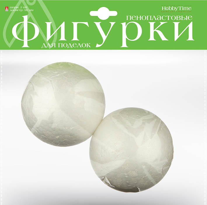 картинка Пенопластовые фигурки - шары 90 мм,2 шт