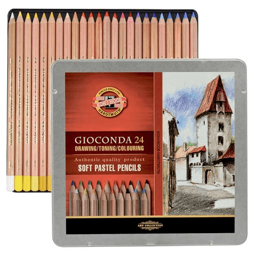 картинка Набор пастельных карандашей "Gioconda", 24 цв в жестяной коробке