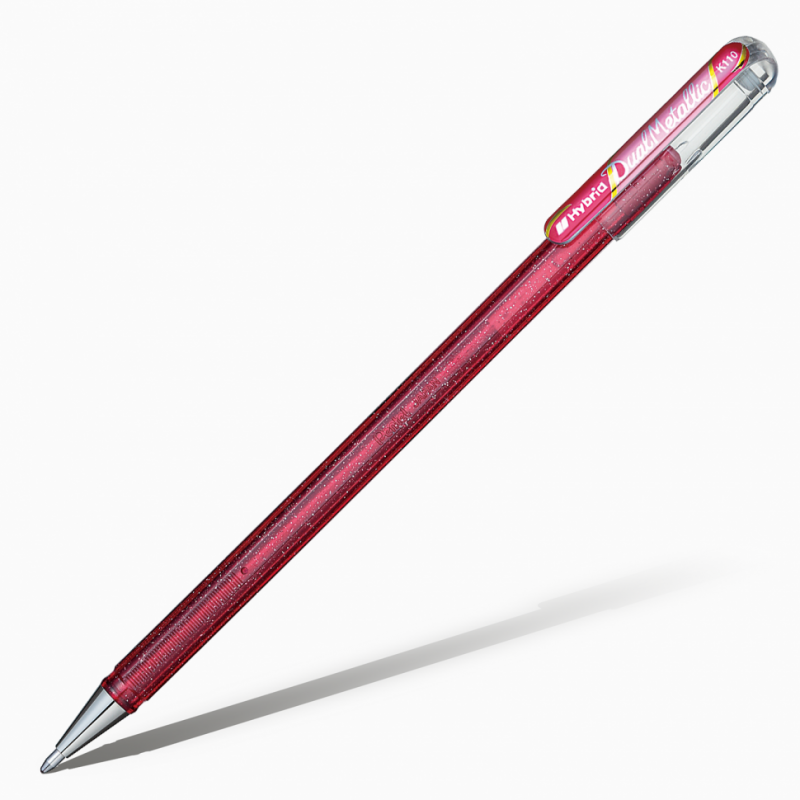 картинка Гелевая ручка с чернилами "Хамелеон" Hybrid Dual Metallic, 1,0 мм, розовый + розовый металлик