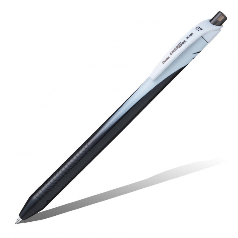 картинка Гелевая ручка автомат. Energel,одноразовая, черный стержень, 0,7 мм
