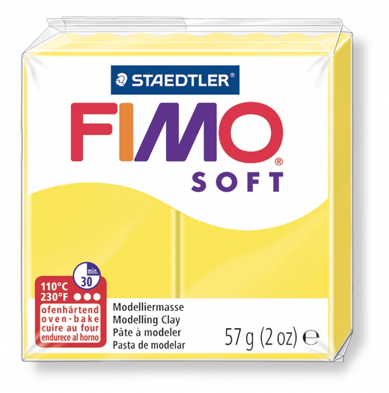 картинка Полимерная глина Fimo 10 lemon 56 гр
